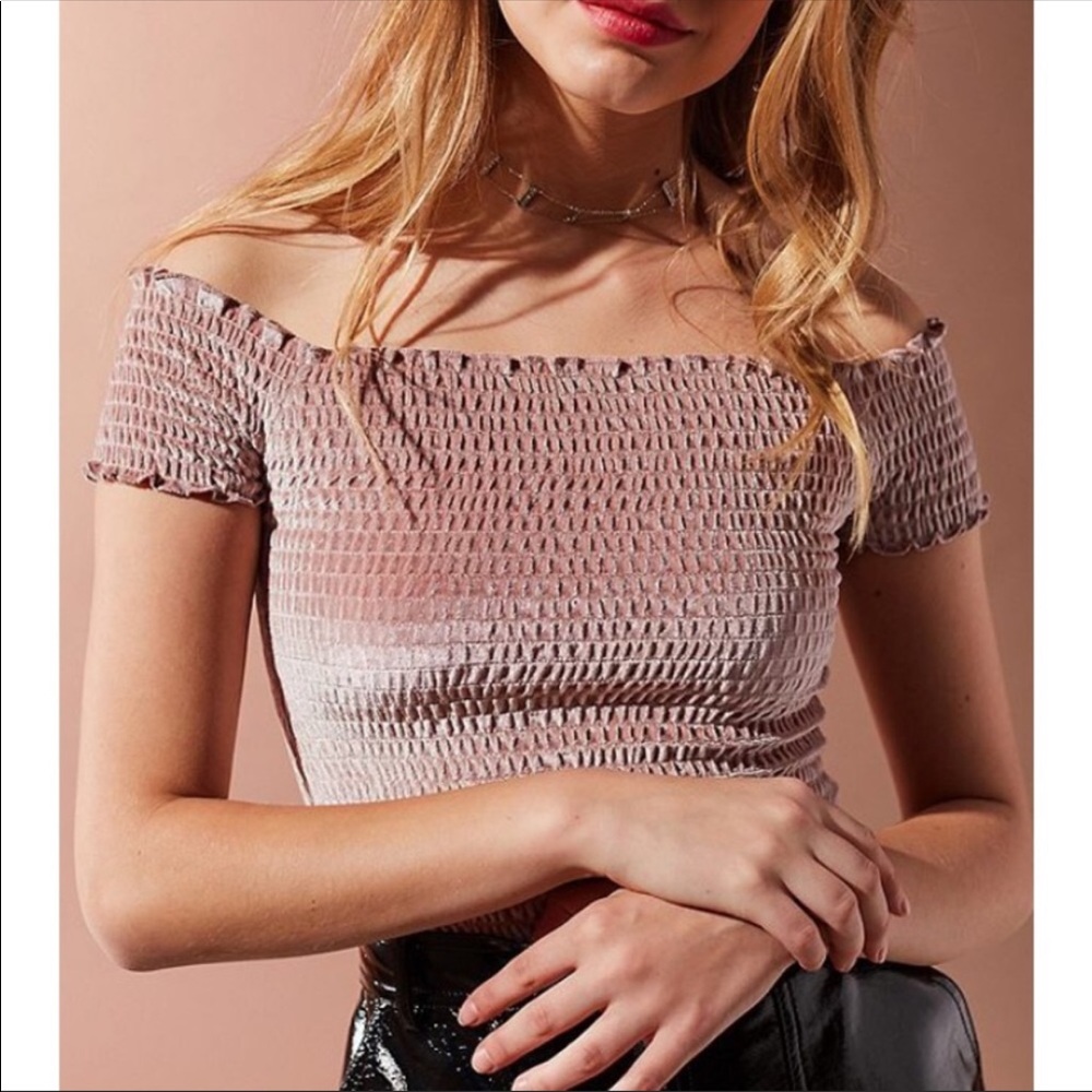 Urban Outfitters Smocked Off the Shoulder Top